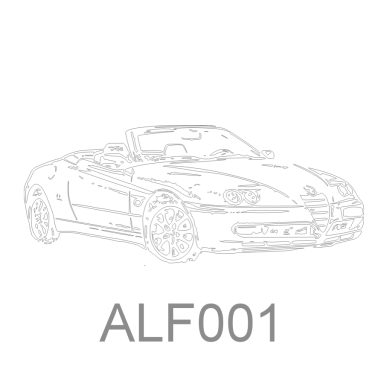 Sportcabrio mit offenem Dach, elegantes Design und sportlichen Rädern.
